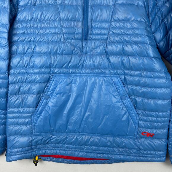 Outdoor Research Down Baja Pullover Puffer Jacket Blue/Red 268499 Women's Size M - Picture 3 of 9